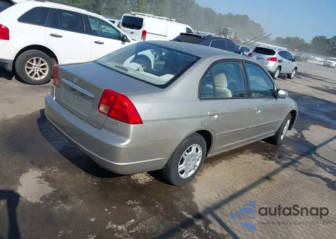 2002 Honda Civic Lx z USA, uszkodzony, nr VIN 1HGES16672L052293